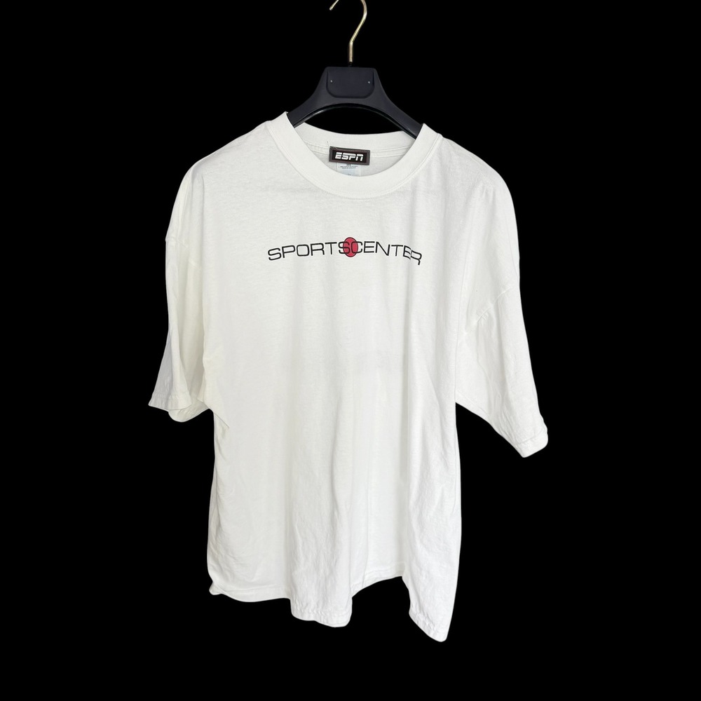 ESPN SportsCenter Graphic‎ T-Shirt XXL White Cotton Catchphrase Boo-yah Tee